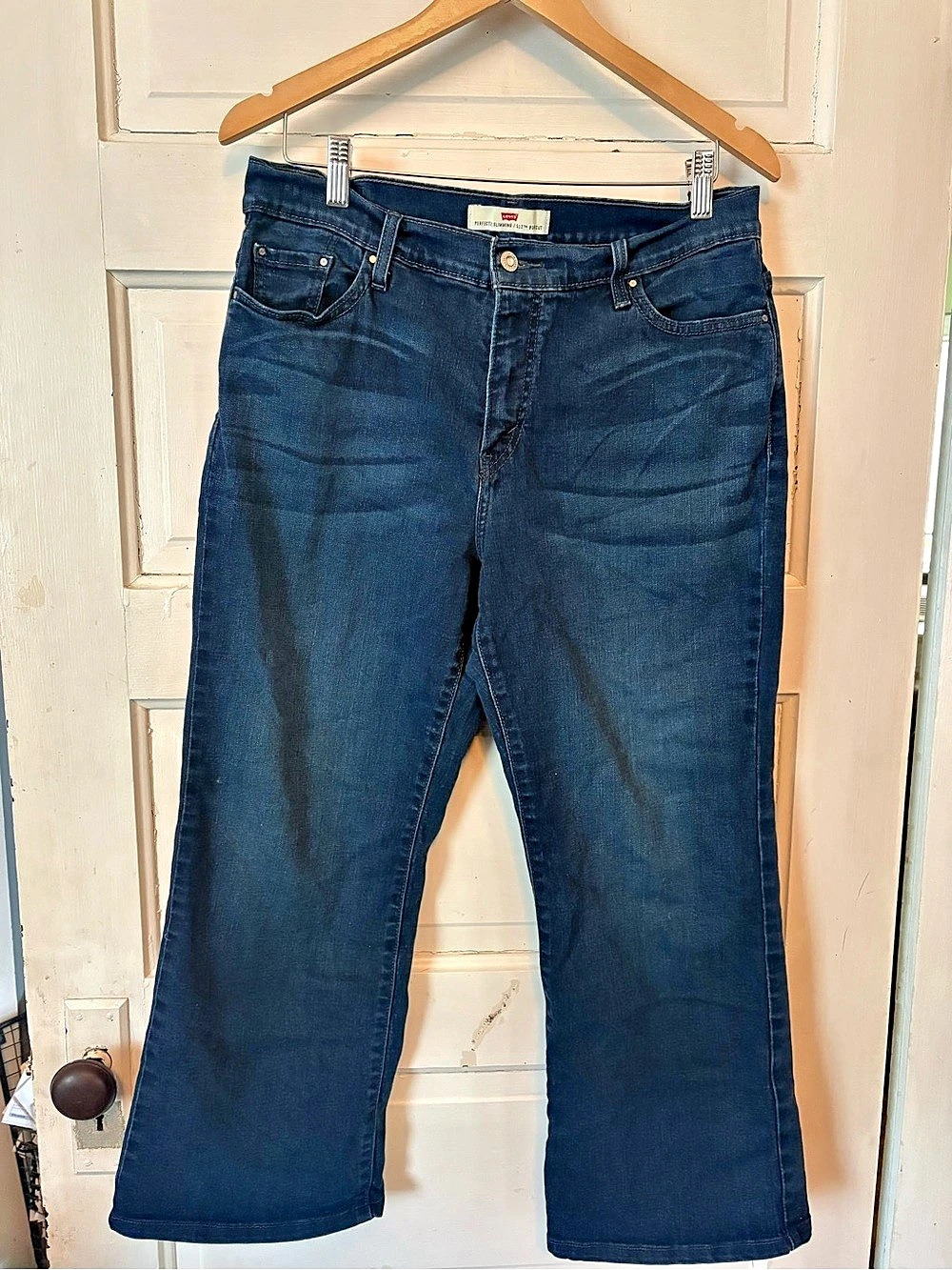 Levi's 512 Perfectly Slimming Bootcut Jeans Blue Waist 18W